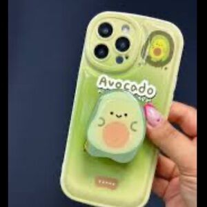 NWT 14 pro max avocado kawaii case with stand